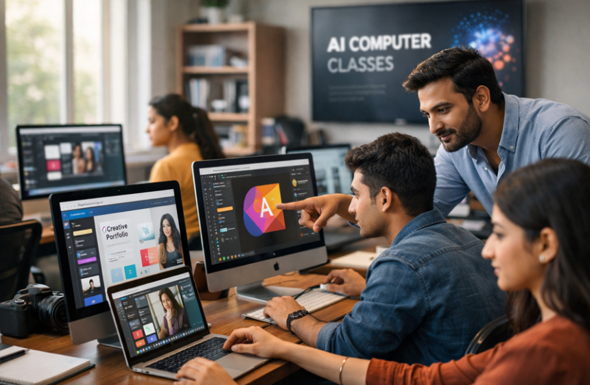 Chromatic Conjurers: Transforming Creatives into Master Graphic Designers at AI Computer Classes